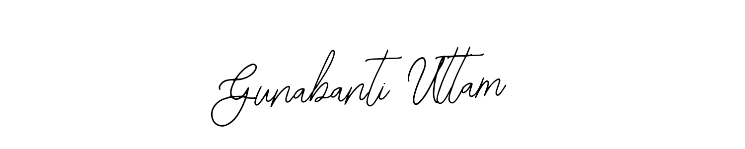 Design your own signature with our free online signature maker. With this signature software, you can create a handwritten (Bearetta-2O07w) signature for name Gunabanti Uttam. Gunabanti Uttam signature style 12 images and pictures png