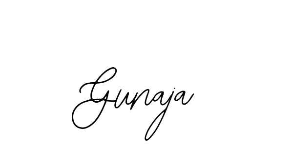 How to make Gunaja name signature. Use Bearetta-2O07w style for creating short signs online. This is the latest handwritten sign. Gunaja signature style 12 images and pictures png