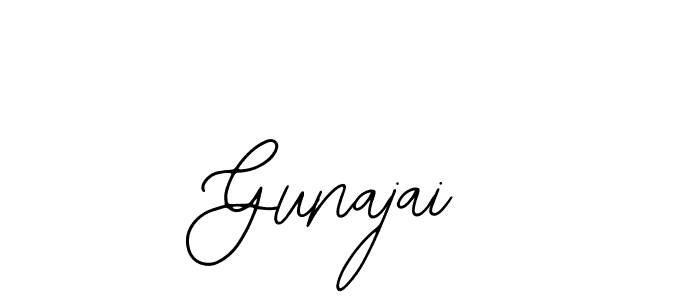 Use a signature maker to create a handwritten signature online. With this signature software, you can design (Bearetta-2O07w) your own signature for name Gunajai. Gunajai signature style 12 images and pictures png