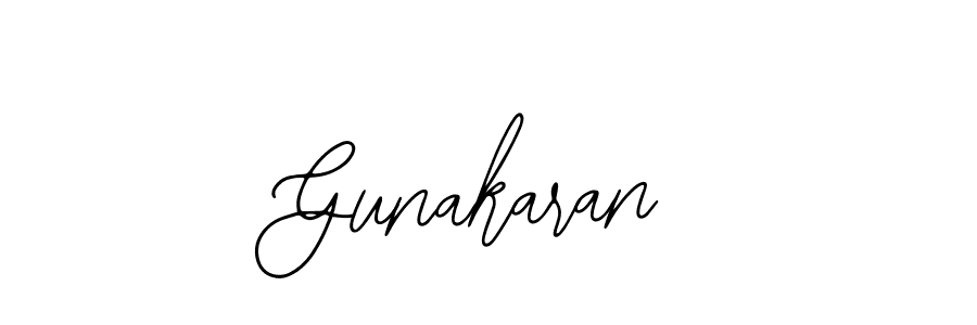 Design your own signature with our free online signature maker. With this signature software, you can create a handwritten (Bearetta-2O07w) signature for name Gunakaran. Gunakaran signature style 12 images and pictures png
