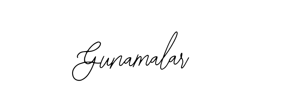 Make a beautiful signature design for name Gunamalar. With this signature (Bearetta-2O07w) style, you can create a handwritten signature for free. Gunamalar signature style 12 images and pictures png