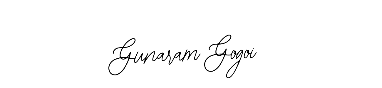 You should practise on your own different ways (Bearetta-2O07w) to write your name (Gunaram Gogoi) in signature. don't let someone else do it for you. Gunaram Gogoi signature style 12 images and pictures png