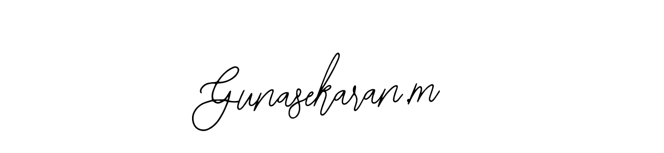 You should practise on your own different ways (Bearetta-2O07w) to write your name (Gunasekaran.m) in signature. don't let someone else do it for you. Gunasekaran.m signature style 12 images and pictures png