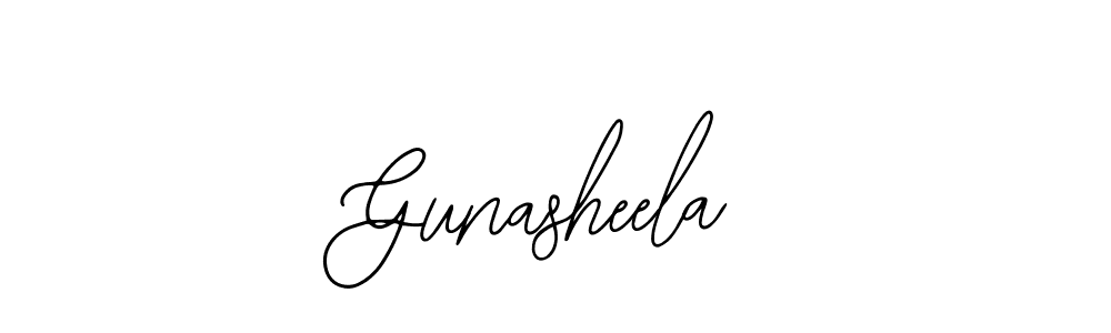 You should practise on your own different ways (Bearetta-2O07w) to write your name (Gunasheela) in signature. don't let someone else do it for you. Gunasheela signature style 12 images and pictures png