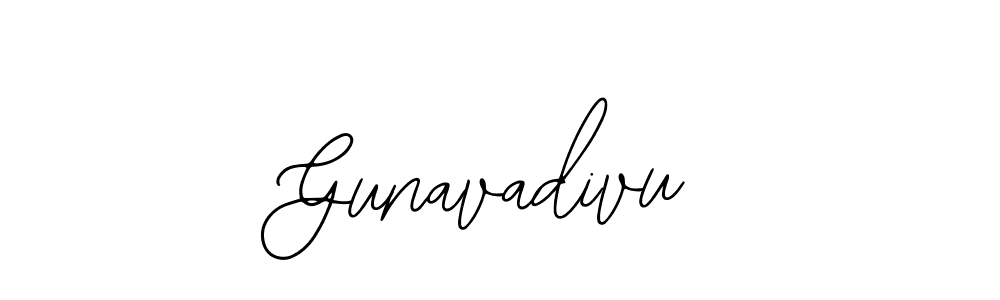 The best way (Bearetta-2O07w) to make a short signature is to pick only two or three words in your name. The name Gunavadivu include a total of six letters. For converting this name. Gunavadivu signature style 12 images and pictures png