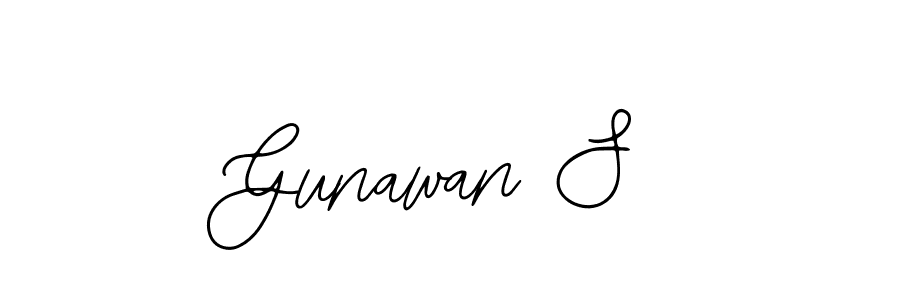 You should practise on your own different ways (Bearetta-2O07w) to write your name (Gunawan S) in signature. don't let someone else do it for you. Gunawan S signature style 12 images and pictures png