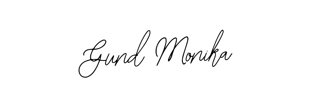 How to make Gund Monika signature? Bearetta-2O07w is a professional autograph style. Create handwritten signature for Gund Monika name. Gund Monika signature style 12 images and pictures png