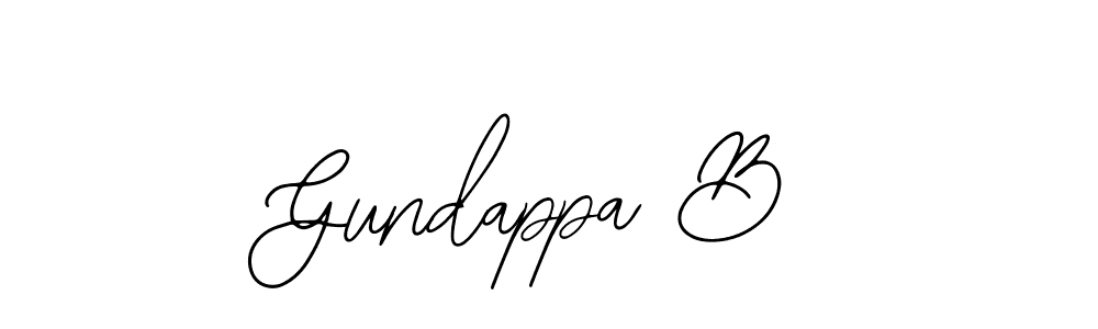 You should practise on your own different ways (Bearetta-2O07w) to write your name (Gundappa B) in signature. don't let someone else do it for you. Gundappa B signature style 12 images and pictures png