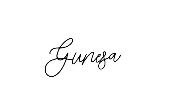 Make a beautiful signature design for name Gunesa. With this signature (Bearetta-2O07w) style, you can create a handwritten signature for free. Gunesa signature style 12 images and pictures png