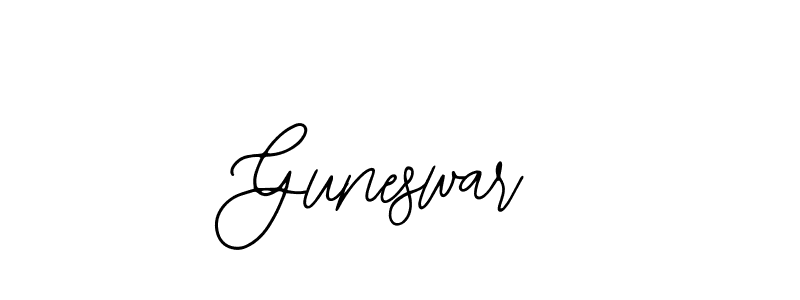 You should practise on your own different ways (Bearetta-2O07w) to write your name (Guneswar) in signature. don't let someone else do it for you. Guneswar signature style 12 images and pictures png