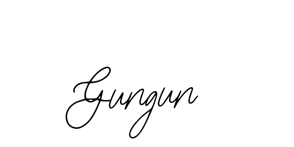 if you are searching for the best signature style for your name Gungun. so please give up your signature search. here we have designed multiple signature styles  using Bearetta-2O07w. Gungun signature style 12 images and pictures png