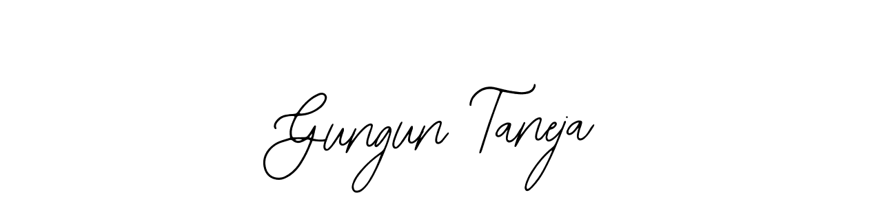 You should practise on your own different ways (Bearetta-2O07w) to write your name (Gungun Taneja) in signature. don't let someone else do it for you. Gungun Taneja signature style 12 images and pictures png