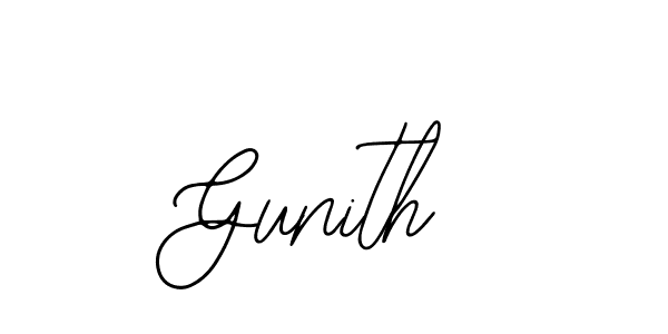 Gunith stylish signature style. Best Handwritten Sign (Bearetta-2O07w) for my name. Handwritten Signature Collection Ideas for my name Gunith. Gunith signature style 12 images and pictures png