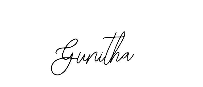 Best and Professional Signature Style for Gunitha. Bearetta-2O07w Best Signature Style Collection. Gunitha signature style 12 images and pictures png