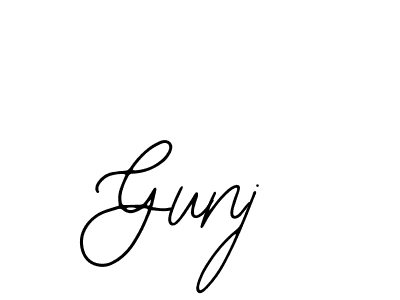 Gunj stylish signature style. Best Handwritten Sign (Bearetta-2O07w) for my name. Handwritten Signature Collection Ideas for my name Gunj. Gunj signature style 12 images and pictures png