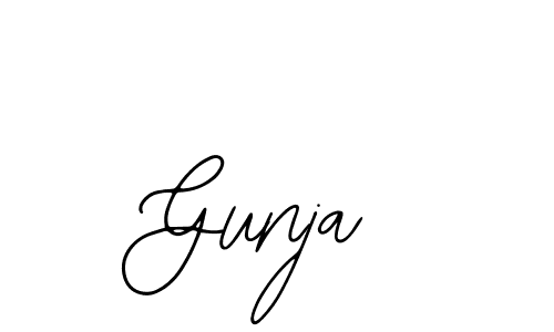 Design your own signature with our free online signature maker. With this signature software, you can create a handwritten (Bearetta-2O07w) signature for name Gunja. Gunja signature style 12 images and pictures png