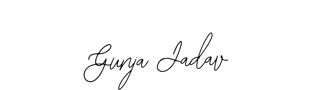 Also we have Gunja Jadav name is the best signature style. Create professional handwritten signature collection using Bearetta-2O07w autograph style. Gunja Jadav signature style 12 images and pictures png