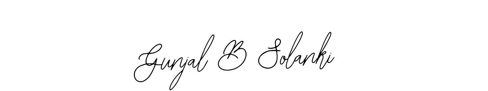 Create a beautiful signature design for name Gunjal B Solanki. With this signature (Bearetta-2O07w) fonts, you can make a handwritten signature for free. Gunjal B Solanki signature style 12 images and pictures png