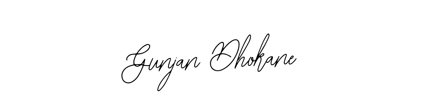 The best way (Bearetta-2O07w) to make a short signature is to pick only two or three words in your name. The name Gunjan Dhokane include a total of six letters. For converting this name. Gunjan Dhokane signature style 12 images and pictures png