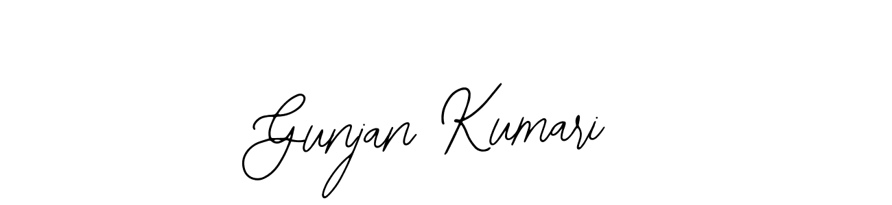 How to make Gunjan Kumari name signature. Use Bearetta-2O07w style for creating short signs online. This is the latest handwritten sign. Gunjan Kumari signature style 12 images and pictures png