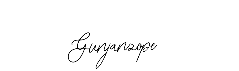 Use a signature maker to create a handwritten signature online. With this signature software, you can design (Bearetta-2O07w) your own signature for name Gunjanzope. Gunjanzope signature style 12 images and pictures png