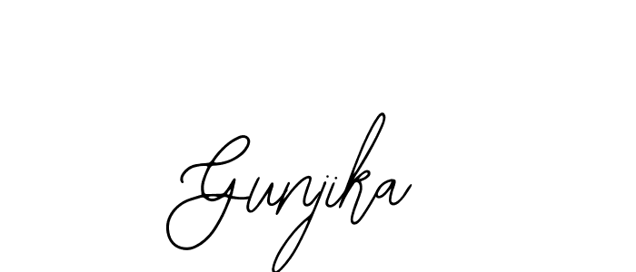 How to make Gunjika name signature. Use Bearetta-2O07w style for creating short signs online. This is the latest handwritten sign. Gunjika signature style 12 images and pictures png