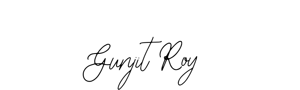 How to make Gunjit Roy signature? Bearetta-2O07w is a professional autograph style. Create handwritten signature for Gunjit Roy name. Gunjit Roy signature style 12 images and pictures png