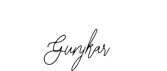 How to Draw Gunjkar signature style? Bearetta-2O07w is a latest design signature styles for name Gunjkar. Gunjkar signature style 12 images and pictures png