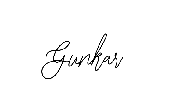 How to make Gunkar signature? Bearetta-2O07w is a professional autograph style. Create handwritten signature for Gunkar name. Gunkar signature style 12 images and pictures png