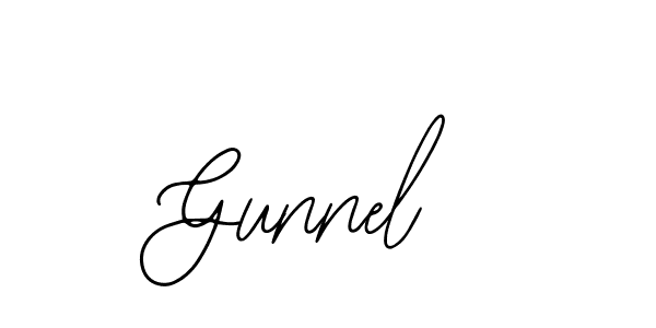 Design your own signature with our free online signature maker. With this signature software, you can create a handwritten (Bearetta-2O07w) signature for name Gunnel. Gunnel signature style 12 images and pictures png