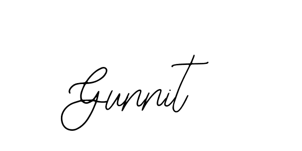 Make a beautiful signature design for name Gunnit. With this signature (Bearetta-2O07w) style, you can create a handwritten signature for free. Gunnit signature style 12 images and pictures png
