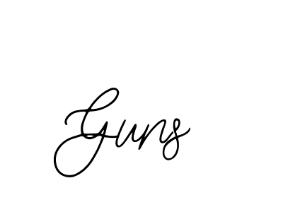 Also we have Guns name is the best signature style. Create professional handwritten signature collection using Bearetta-2O07w autograph style. Guns signature style 12 images and pictures png