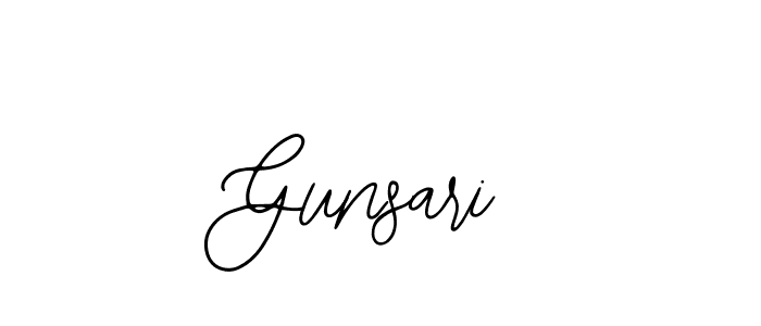 Design your own signature with our free online signature maker. With this signature software, you can create a handwritten (Bearetta-2O07w) signature for name Gunsari. Gunsari signature style 12 images and pictures png