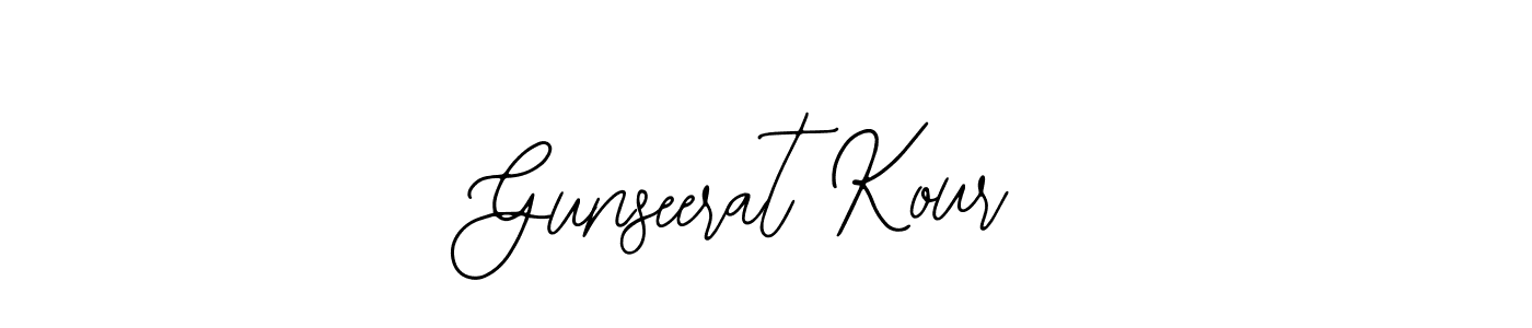 The best way (Bearetta-2O07w) to make a short signature is to pick only two or three words in your name. The name Gunseerat Kour include a total of six letters. For converting this name. Gunseerat Kour signature style 12 images and pictures png