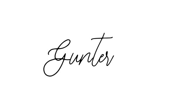 Use a signature maker to create a handwritten signature online. With this signature software, you can design (Bearetta-2O07w) your own signature for name Gunter. Gunter signature style 12 images and pictures png