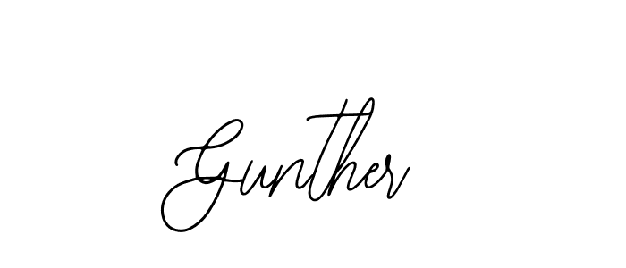 Use a signature maker to create a handwritten signature online. With this signature software, you can design (Bearetta-2O07w) your own signature for name Gunther. Gunther signature style 12 images and pictures png