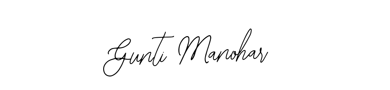 Make a beautiful signature design for name Gunti Manohar. With this signature (Bearetta-2O07w) style, you can create a handwritten signature for free. Gunti Manohar signature style 12 images and pictures png