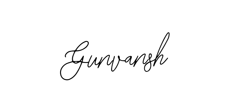 Create a beautiful signature design for name Gunvansh. With this signature (Bearetta-2O07w) fonts, you can make a handwritten signature for free. Gunvansh signature style 12 images and pictures png