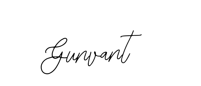 Make a beautiful signature design for name Gunvant. With this signature (Bearetta-2O07w) style, you can create a handwritten signature for free. Gunvant signature style 12 images and pictures png