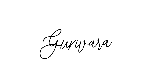 Use a signature maker to create a handwritten signature online. With this signature software, you can design (Bearetta-2O07w) your own signature for name Gunvara. Gunvara signature style 12 images and pictures png