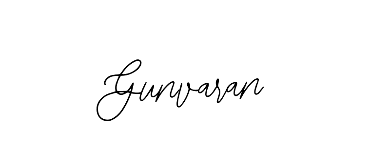 Gunvaran stylish signature style. Best Handwritten Sign (Bearetta-2O07w) for my name. Handwritten Signature Collection Ideas for my name Gunvaran. Gunvaran signature style 12 images and pictures png