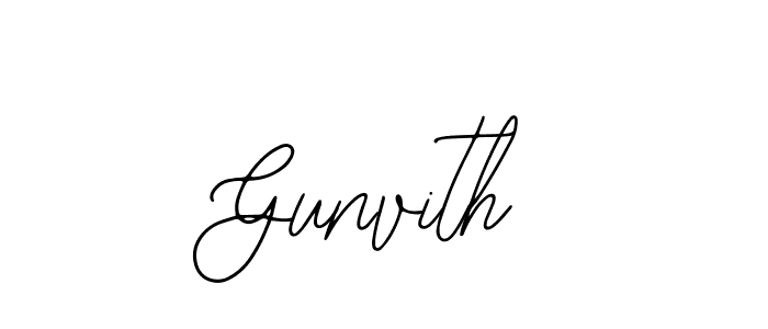 How to make Gunvith signature? Bearetta-2O07w is a professional autograph style. Create handwritten signature for Gunvith name. Gunvith signature style 12 images and pictures png