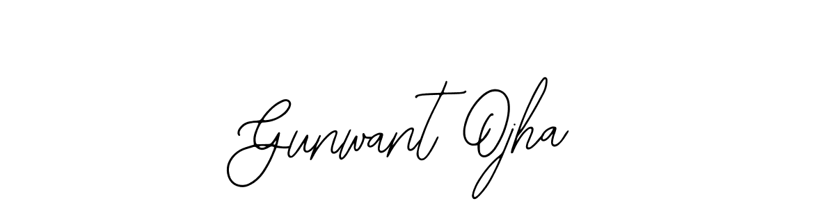 Use a signature maker to create a handwritten signature online. With this signature software, you can design (Bearetta-2O07w) your own signature for name Gunwant Ojha. Gunwant Ojha signature style 12 images and pictures png