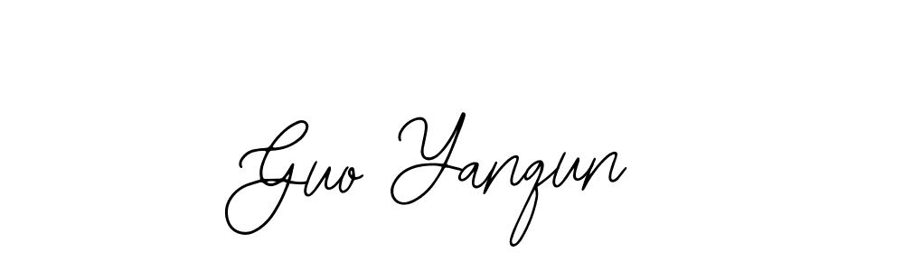Create a beautiful signature design for name Guo Yanqun. With this signature (Bearetta-2O07w) fonts, you can make a handwritten signature for free. Guo Yanqun signature style 12 images and pictures png