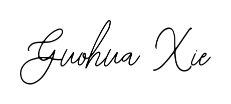 Give your name Guohua Xie an exquisite flair with the Bearetta-2O07w script font. Ideal for contracts, resumes, and formal letterheads. Guohua Xie signature style 12 images and pictures png