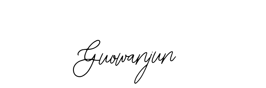 Make a beautiful signature design for name Guowanjun. With this signature (Bearetta-2O07w) style, you can create a handwritten signature for free. Guowanjun signature style 12 images and pictures png