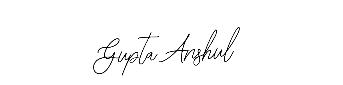 You should practise on your own different ways (Bearetta-2O07w) to write your name (Gupta Anshul) in signature. don't let someone else do it for you. Gupta Anshul signature style 12 images and pictures png