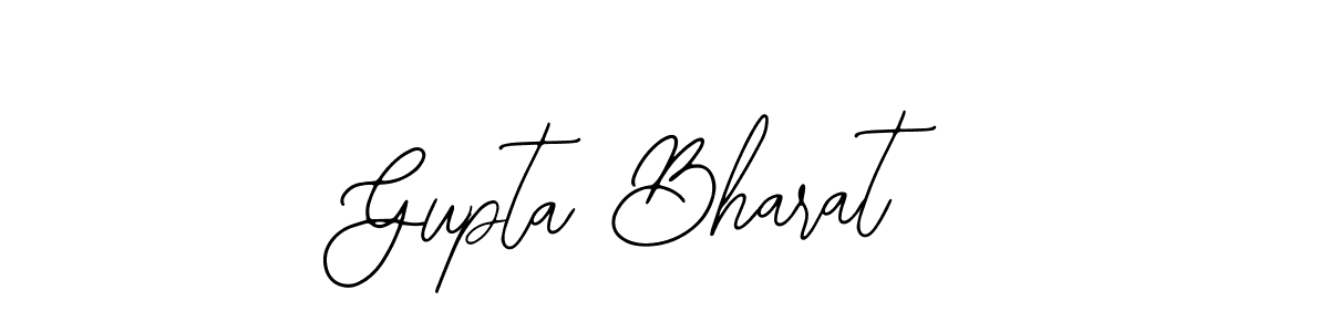 Use a signature maker to create a handwritten signature online. With this signature software, you can design (Bearetta-2O07w) your own signature for name Gupta Bharat. Gupta Bharat signature style 12 images and pictures png