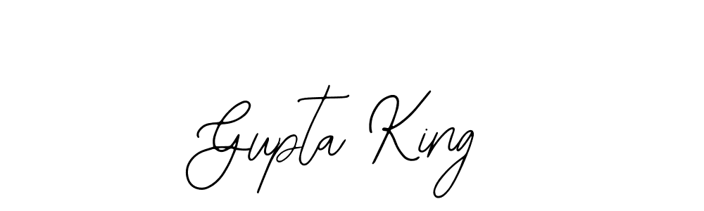 How to make Gupta King name signature. Use Bearetta-2O07w style for creating short signs online. This is the latest handwritten sign. Gupta King signature style 12 images and pictures png