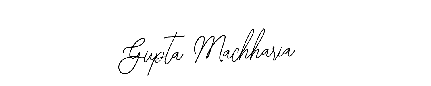 How to make Gupta Machharia signature? Bearetta-2O07w is a professional autograph style. Create handwritten signature for Gupta Machharia name. Gupta Machharia signature style 12 images and pictures png